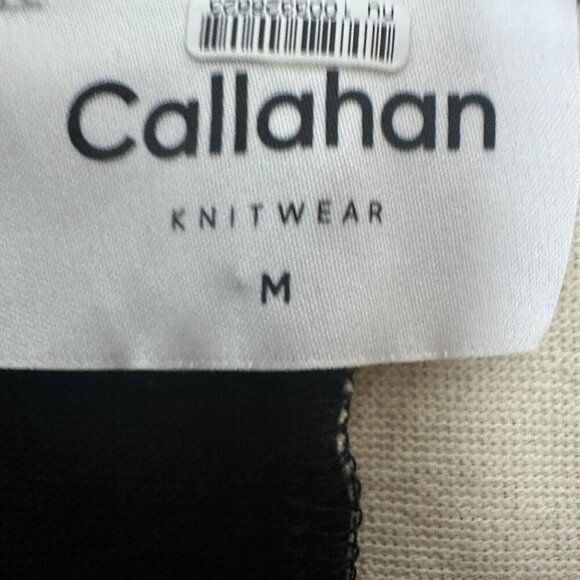 Callahan Knitwear Sweater Rana Cream Black Colorblock Front Twist Knot - Picture 8 of 16